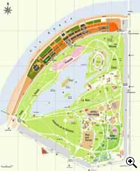 Plan du Parc de la T�te d'Or